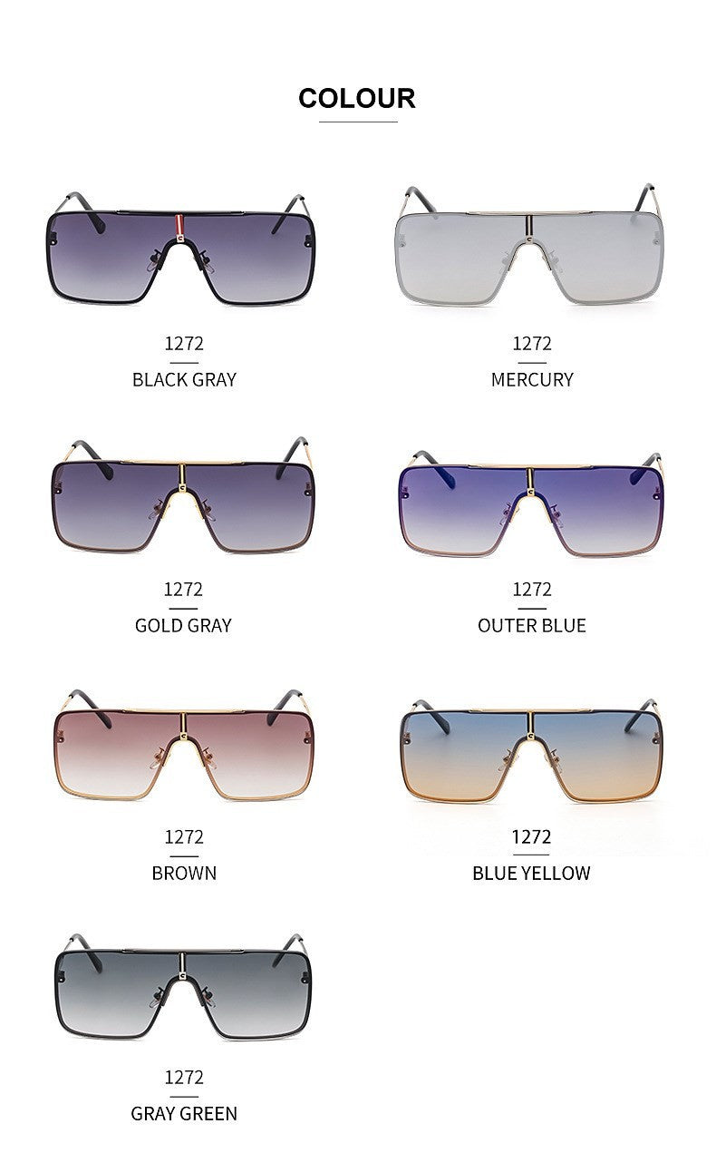 Óculos de sol quadrados oversized para homens, armação grande, 2025, design de marca de luxo, armação de metal, óculos de sol masculinos, óculos retrô