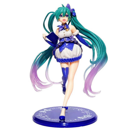 Hatsune Miku Figura Anime Menina Modelo Decoração de Mesa Boneca Colecionável Presente para Fãs Estátua Vocaloid Japonesa Kawaii Otaku