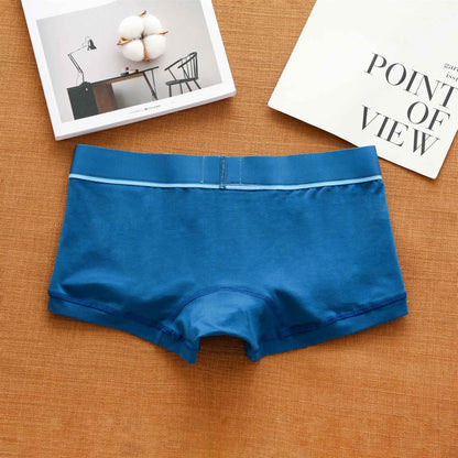 Men's cotton underwear low waist letter tide comfortable sweat-absorbent boxer shorts