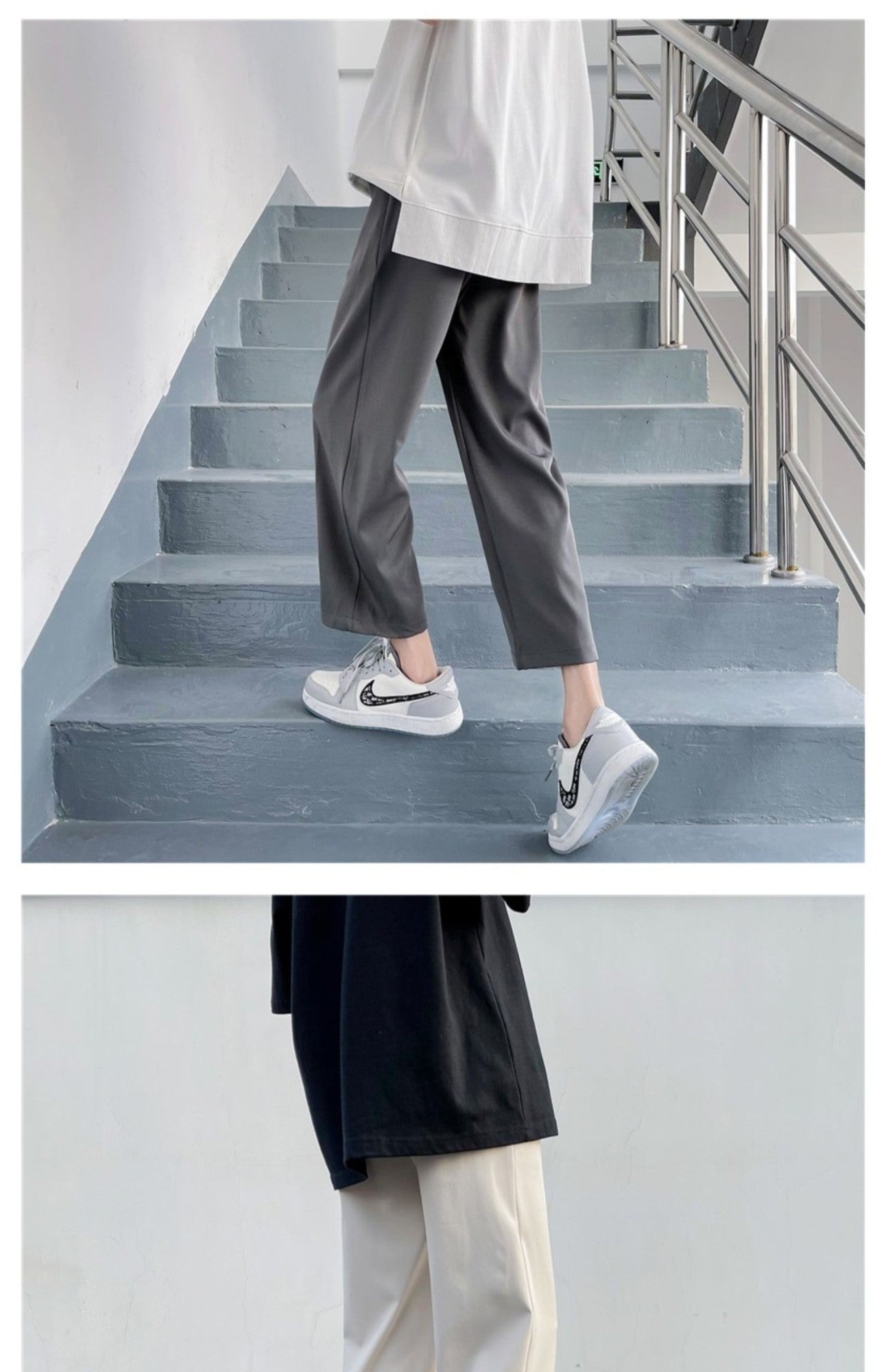 2025 Loose Men's Suit Solid Color Blazers Formal Office Pants Business Trousers Community Fashion Dress Korean Male Clothing X40