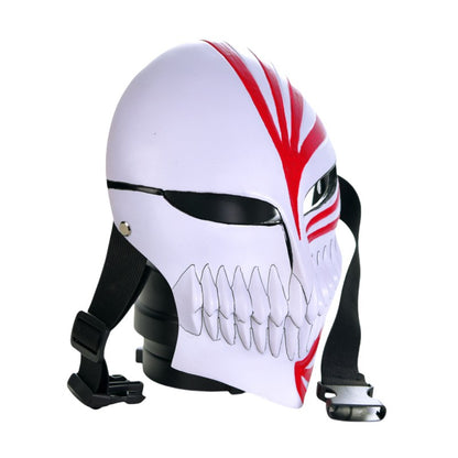 Anime Bleach Kurosaki Ichigo Mask Cosplay Prop Ichigo Hollow Masks Halloween Party Costume Thickened Resin Material High Quality
