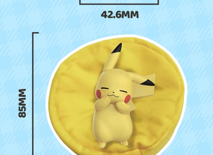 POKEMON Original Posição de Dormir Pikachu Charmander Slowpoke Meowth Rowlet Figuras Boneco de Ação Genuíno Brinquedo Presente