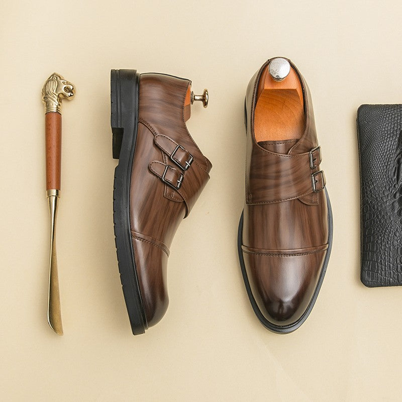 Brand New Men's Pointed Comfortable Business Banquet Oxford Shoes Fashion Spring Men's Breathable Casual Wedding Leather Shoes