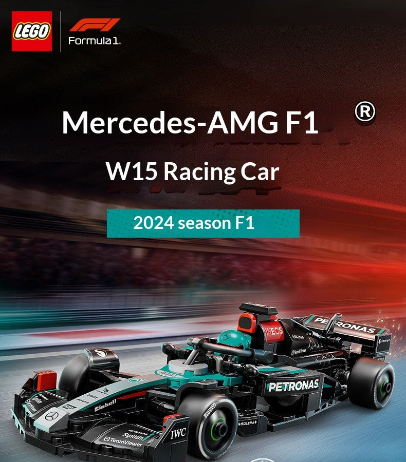 Lego Christmas Celebration 77244 Mercedes AMG F1 W15 Racing Children's Toys Christmas Gift