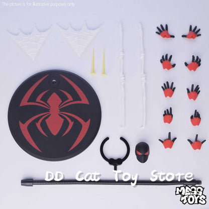 Boneco Homem-Aranha Feito à Mão Modelo Personalizado Brinquedo CT Preto Vermelho Homem-Aranha Boneco de Ação para Crianças Presente Colecionável da MessToys