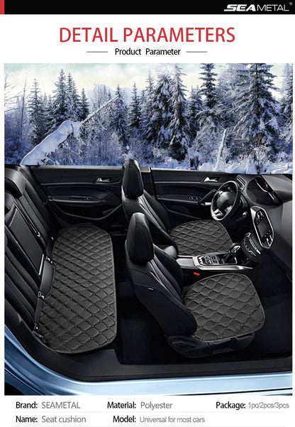 Capa de Banco Automotivo de Pelúcia SEAMETAL Antiderrapante Almofada Macia Protetor de Cadeira Automotiva Universal para Sedã SUV Picape
