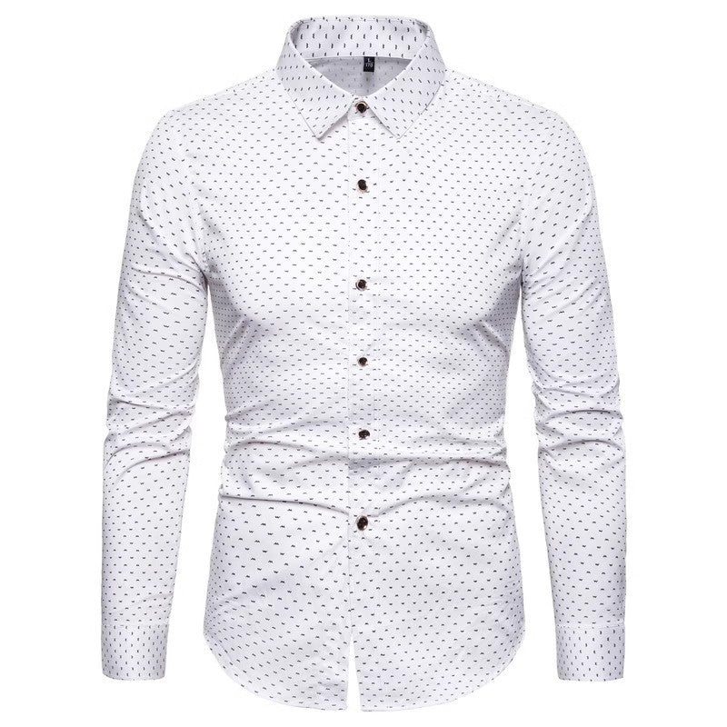 New Arrival 2025 Spring Men's Long Sleeve Shirts | Fashionable Single-Breasted Cotton Shirt in Blue Green Khaki Grey | Available