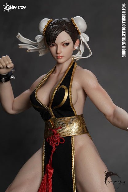 1/6 Scale Chun Li Action Figure P023 - Fighting Goddess with Movable Eyes 12'' Female Soldier Body Model Toy in Stock