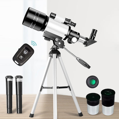 Telescópio de Viagem 300mm Portátil Telescópio Refrator de Abertura 70mm Profissional Telescópio de Viagem para Iniciantes em Astronomia