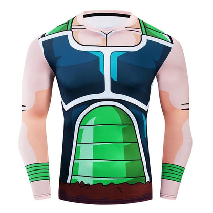 2025/26 Popular Anime COS Dragon Ball Wukong Fitness Sportswear Long Sleeved T-shirt for Teenagers and Men Adult Gym Top