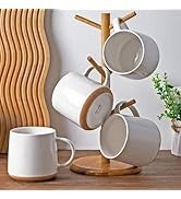 Ceramic Dinnerware Sets,12 pcs Embossed Elegant Stoneware Plates and Bowls Sets, Housewarming Wedding Gift | Dishwasher & Microw