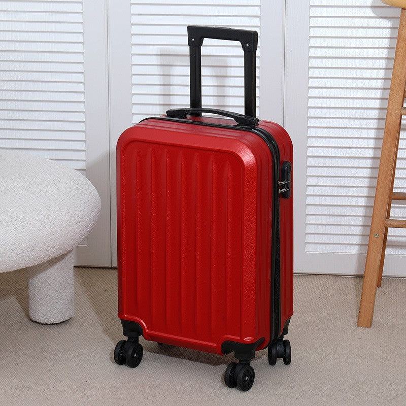 20 Inch Lightweight Hardshell Suitcase Large Capacity Sleek Solid Color Durable Trolley Case Travel Luggage for Adults