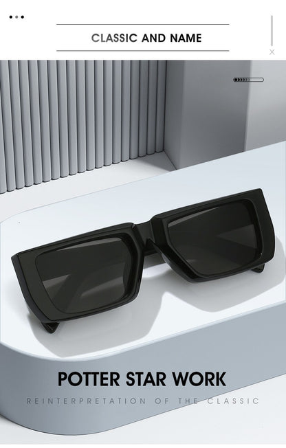 New Y2K Sunglasses for Men Women Trendy Sun Glasses Goggle Man Brand Designer Square Glasses Shades Female UV400 Eyewear