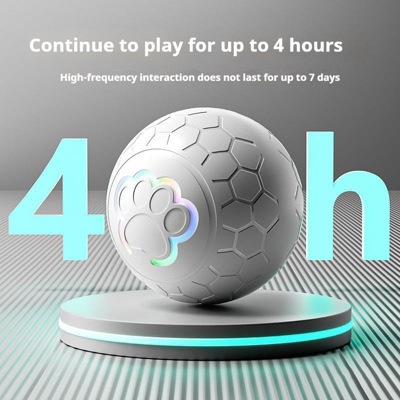Smart Dog Toy Ball Brinquedo Eletrônico Interativo para Animais de Estimação Bola USB com Salto Automático e Luzes RGB para Cães e Gatos