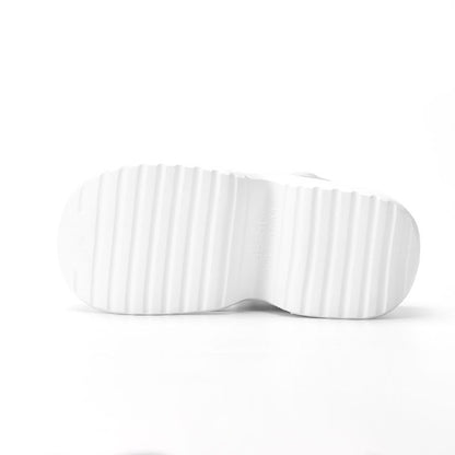 Women's Wedges Heel Sandals Summer 2024 Closed Toe Chunky Platform Sandalias Mujer Hollow Out Thick Sole Non-slip Slides Ladies