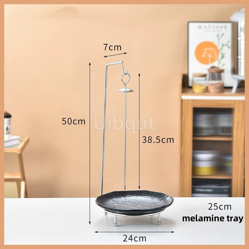 Kebab Barbecue Rack BBQ Cookware Roaster Rack Grill Vertical Stand Spanish outdoor BBQ Skewer Rack for Picnic Party Meat Sausage