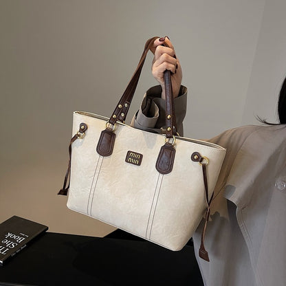 2025 New Light Luxury Niche Popular Large-capacity Commuting Versatile Shoulder Bag Casual High-end Tote Bag Women