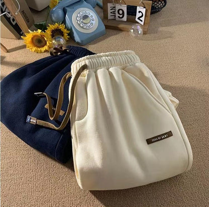 Fleece Sweatpants Women Winter Warm Casual Harem Pants Korean Fashion All Match Loose Thick Warm Trousers Female Autumn New