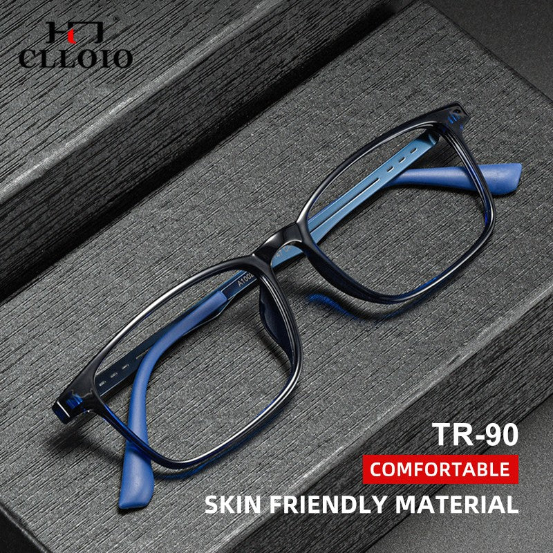 CLLOIO High Quality UltraLight Flexible Titanium Reading Glasses Anti Blue Light Myopia Glasses Prescription Progressive Eyewear