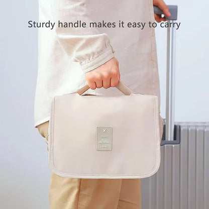 Portable Toiletry Washbag Have Hanging Hook Waterproof Women Bathroom Cosmetic Storage Bag Large Capacity Travel Men Makeup Case
