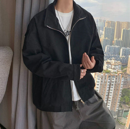 Alpha MA1 Pilot Jacket Men's Short Sleeve Stand Collar Clean Fit Outerwear High Street Style American Baseball Jacket