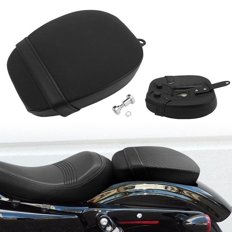 Almofadas de Assento de Para-lama Traseiro em Couro PU para Passageiro para Harley Sportster Forty Eight 48 72 2010-2015