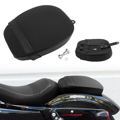 Almofadas de Assento de Para-lama Traseiro em Couro PU para Passageiro para Harley Sportster Forty Eight 48 72 2010-2015