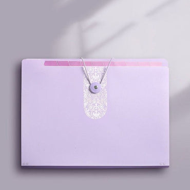 8 Grids Organ File Folder Document Organizer Large Capacity Paper Documents Folder Office School Supplies A4 Expanding File Bag