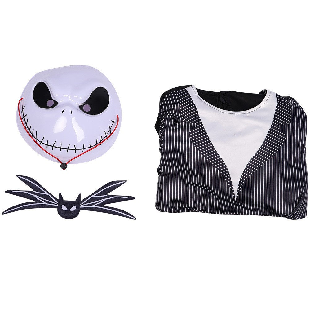 Boys Nightmare Before Christmas Clothes J-Jack Skellington Cosplay for Fancy Halloween Costume Girls S-Sally Party Clothing
