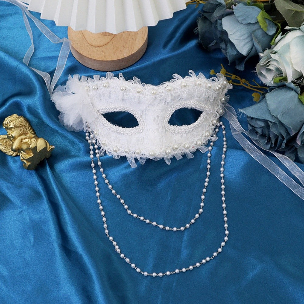Party Masks Intricate Venice Princess Masquerade Mask Side Flower Mask Refined Cosplay Costume Mask For Party Halloween Dress