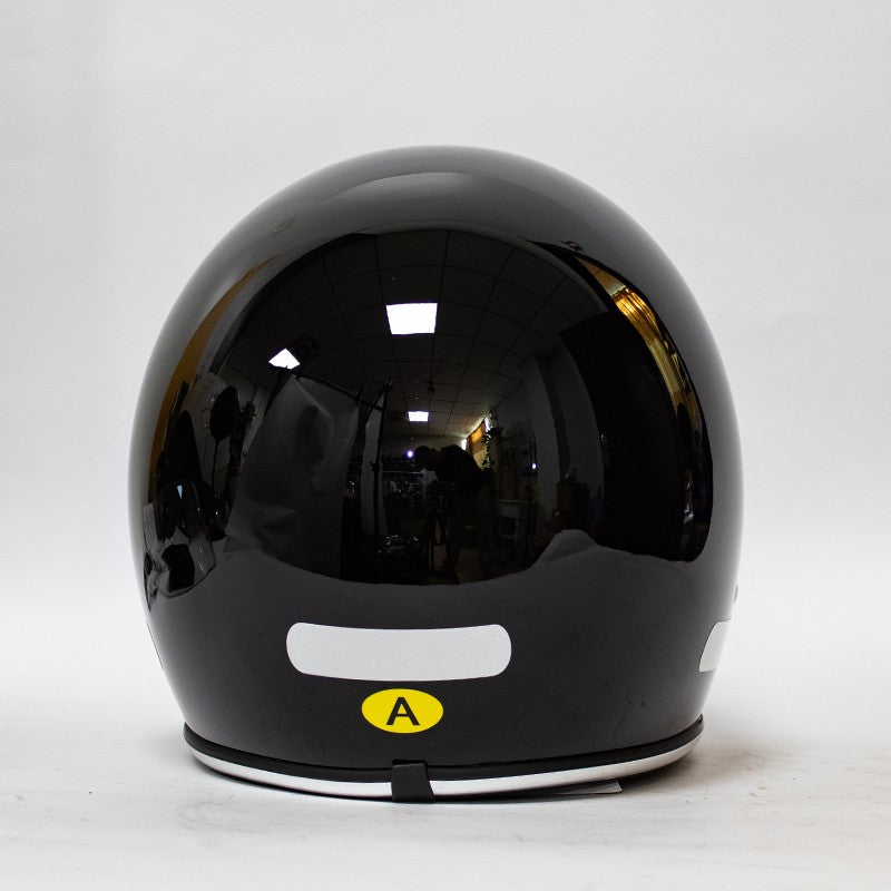 Capacete de motocicleta retrô japonês cruise ponta de vidro plástico reforçado com fibra capacete de motocicleta integral