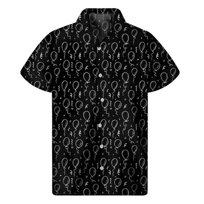 Cartoon Air Balloon 3D Print Hawaiian Shirt Men Summer Cool Lapel Shirts Fashion Short Sleeve Tops Oversized Button Blouse