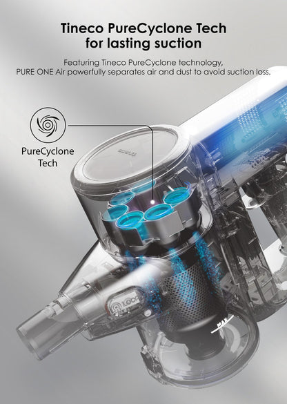Aspirador de Pó Sem Fio Tineco Pure One Air para Casa, Vassoura, Super Leve, Silencioso, Potente, Máquina de Limpeza