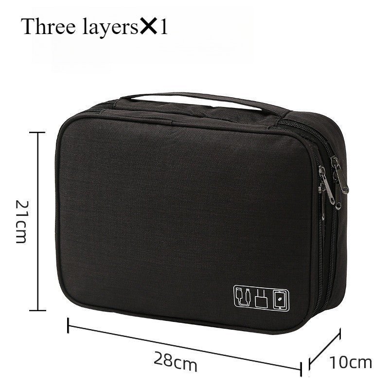 Single-layer / Three-layer Electronic Storage Pouch, Travel Cable Organizer Pouch, Portable Electronic Accessories Bag, Portable
