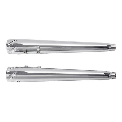 Motorcycle 4" Slip-on Mufflers Exhaust Pipes For Harley Touring Electra Street Glide 1995-2016