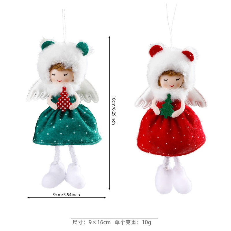 2024 New Year Gift Cute Christmas Angel Doll Xmas Tree Ornament Noel Deco Christmas Decoration for Home Natal Navidad 2023 Decor