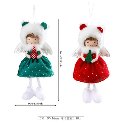 2024 New Year Gift Cute Christmas Angel Doll Xmas Tree Ornament Noel Deco Christmas Decoration for Home Natal Navidad 2023 Decor