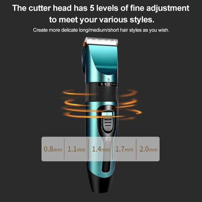 Máquina Profissional de Cortar Pelo de Pets Recarregável para Cães e Gatos, com Display de Bateria, Aparador de Pelos, Baixo Ruído