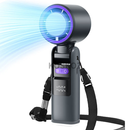 3 IN 1 Handheld Fan, Mini Fan with Flashlight and Cooling, with Air Turbo Cooling Fan for Outdoor Activities, Travel, Working