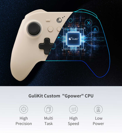 GuliKit KingKong 3 Pro Game Controller?KK33 NS38 Gamepad with Hall Effect Joysticks for PC Windows Nintendo Switch Android iOS