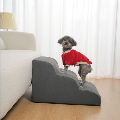Rampa Escada Antiderrapante para Cães e Gatos, Esponja de Espuma de Memória, Sofá para Cães Idosos, Removível e Lavável, Escadas para Animais de Estimação, Suprimentos para Animais de Estimação
