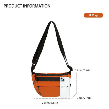 Sling Bag for Cycling & Commuting, Lightweight Large Capacity Travel Shoulder Bag, Unisex Sports Waist Pack Casual Outdoor