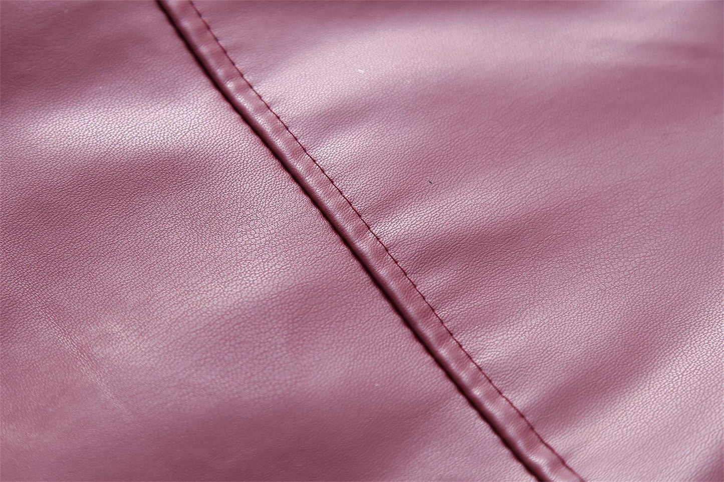 Jaqueta Feminina de Couro Sintético Vermelho Vinho Vintage, Casaco Moderno com Zíper e Lapela, Casacos de Outono Inverno, Blusas Curtas Femininas Estilo Streetwear