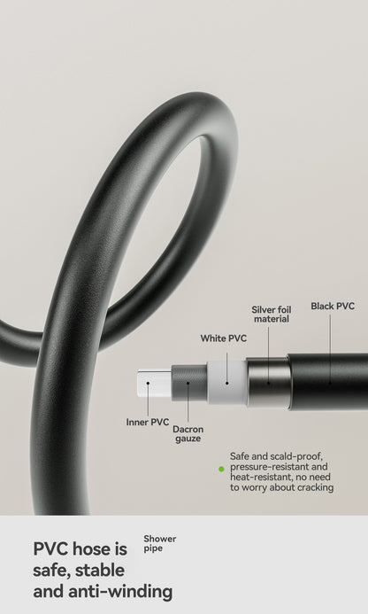 Multifunction Bathroom Shower System Set Hot and Cold Water Household Rotary Knob Pressurize Aluminum Gunmetal Gray Shower Set