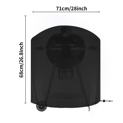 Outdoor BBQ Grill Covers For Charcoal & Gas Grills Waterproof Anti-Dust Weather-Resistant Anti-UV Heavy Duty Barbecue Cover