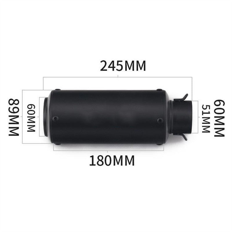 motorcycle exhaust inox muffler carbon fiber exhaust Universal 51/60mm with DB Killer for z900 R3 R25 MT07 MT09 R1 Z400 Z650