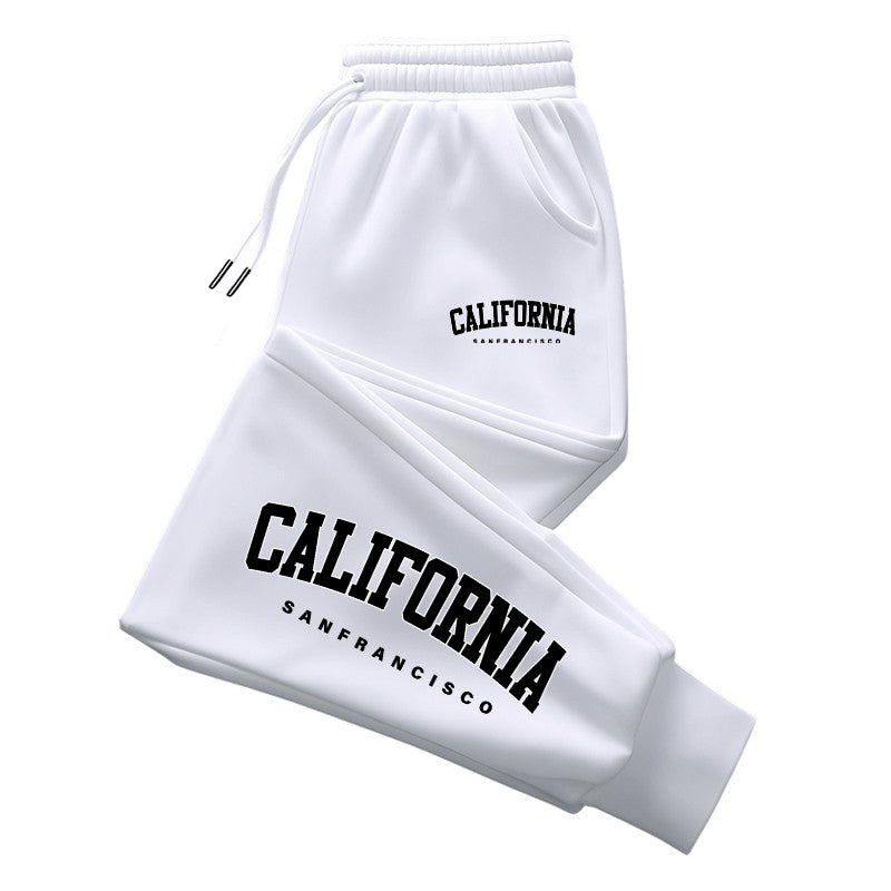 Mens Sweatpants Print Casual Pants Outdoor Gym Sports Jogging Pants Fashion Street Man Trousers Fitness Sportswear Autumn Winter