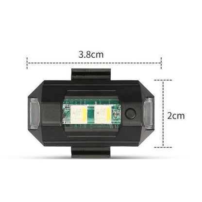 Motorcycle Flashing Lights Car RGB LED Strobe Lights 7 Colors Flash Position Wireless Light Aircraft Airplane Helicopter Warning