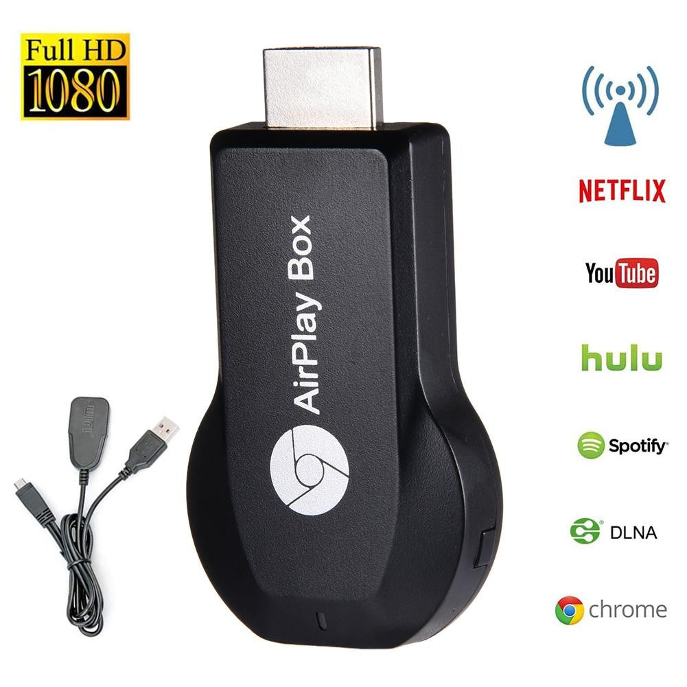 Anycast M9 Plus 2.4G 1080P Miracast Sem Fio DLNA AirPlay HDMI TV Stick Receptor de Dongle com Suporte Google Chromecast