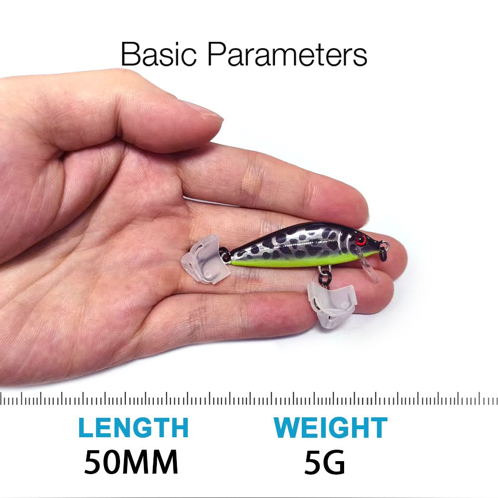 TREHOOK Jerkbait para Baixo Truta Pique Isca de Pesca Minnow Afundando 50mm 5g Isca Dura Wobblers Crankbait Pesca Artificial